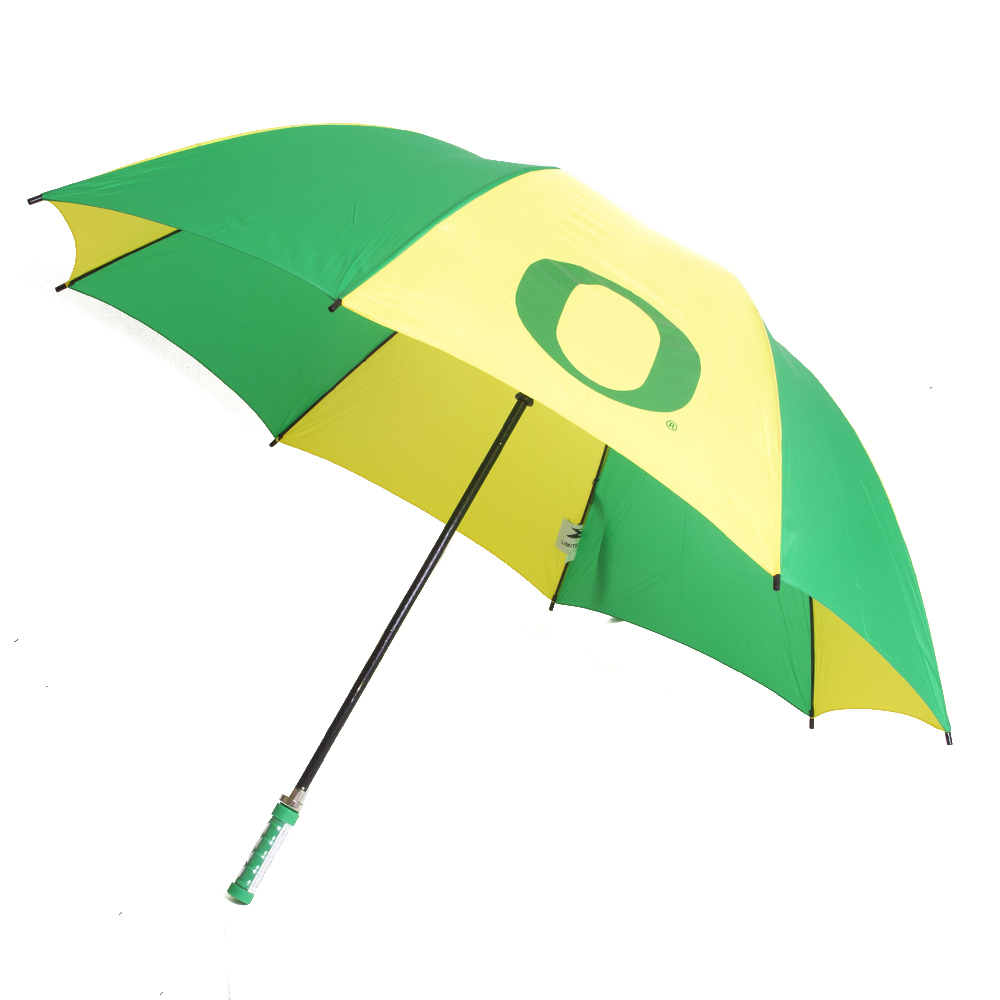 Classic Oregon O, Storm Duds, Green, Umbrella - Golf, Accessories, Unisex, 62", Golf, The Birdie, Custom handle, 572181